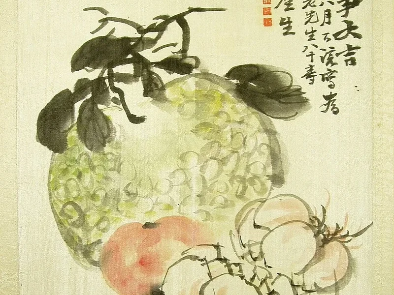 1828-Kawakami Tōgai - Natura morta